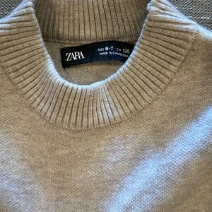 Zara kids sand basic knit Sweater